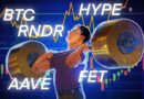 Bitcoin price cools going into Fed rate hike week, HYPE, AAVE, RNDR, FET still look bullish