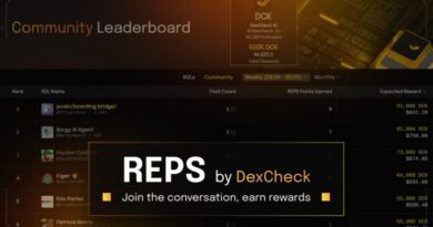 DeFAI project DexCheck launches REPS & Proof of Support protocol