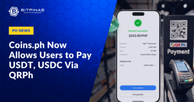 Coins.ph Now Allows Users to Pay USDT, USDC Via QRPh