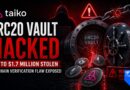 Taiko ERC20 Vault Hacked for Up to $1.7 Million as Chain Verification Flaw Exposed