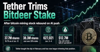 Tether Trims Bitdeer Stake After AI Push Lifts Bitcoin Mining Stock
