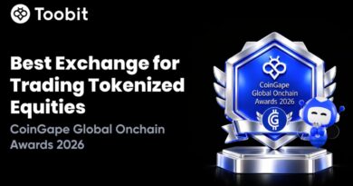 Toobit Wins Best Exchange for Trading Tokenized Equities Award